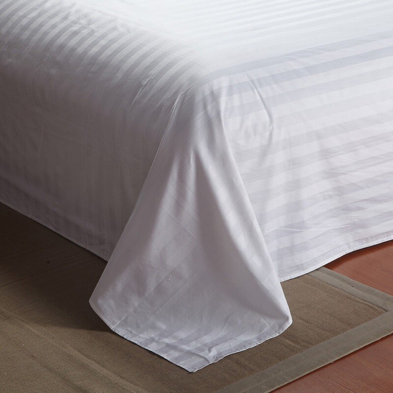 Set 6 Cearceafuri Pat 240x260 cm Premium Damasc Bumbac - Dunga 2 cm